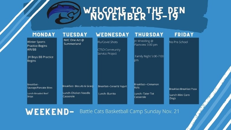 Niobrara Public Schools - This Week at NPS November 15-19